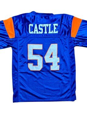 Thad Castle Blue Mountain State Embroidered Football Jersey, Men's Small